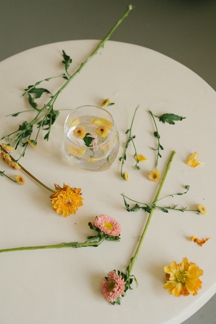 Composition florale apaisante