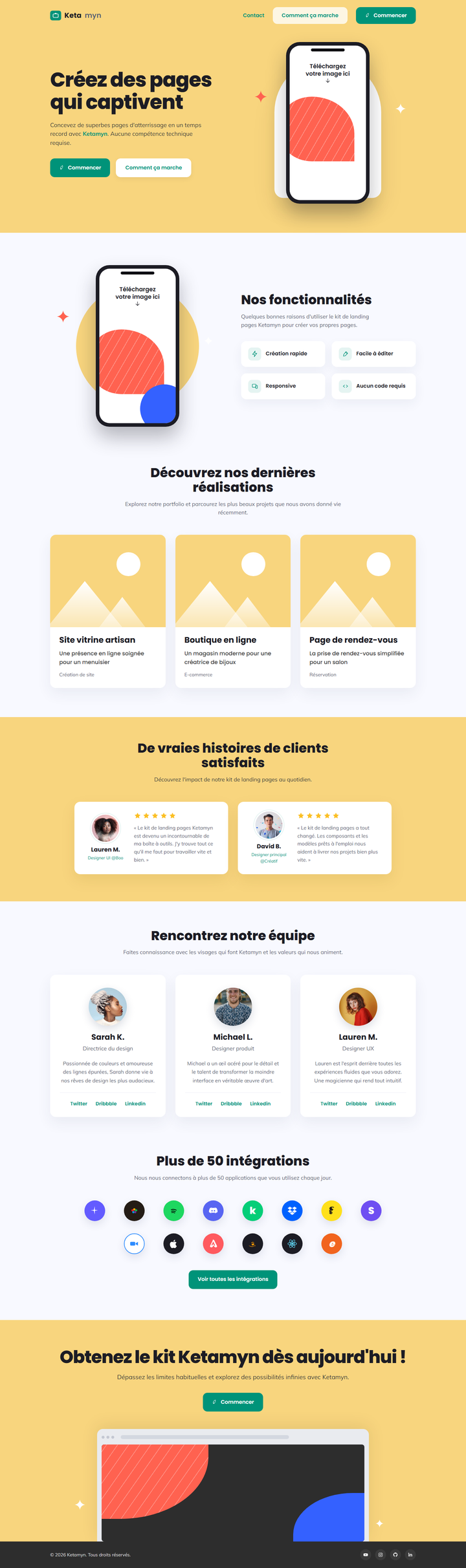 Landing Page V2 - Desktop