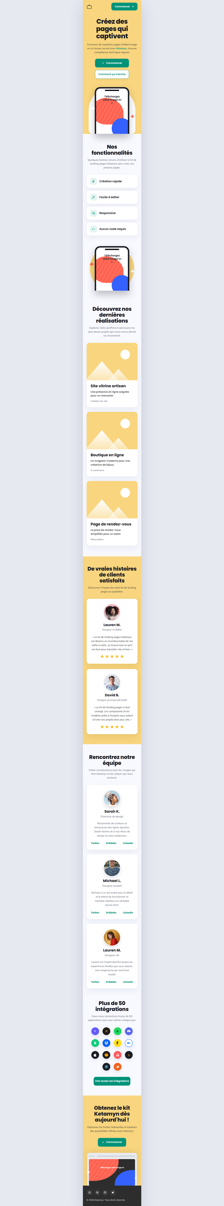 Landing Page V2 - Mobile