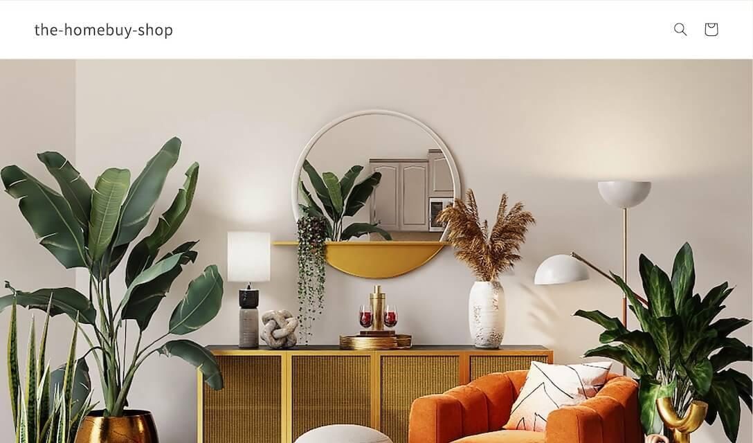 Intérieur d'une boutique de décoration