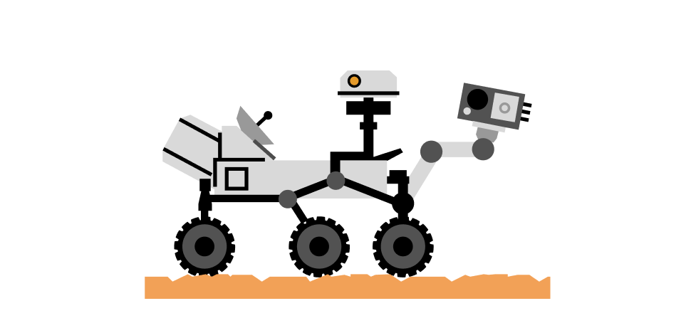 Illustration : rover d'exploration scientifique