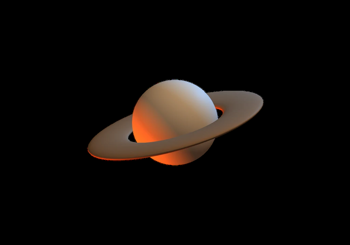 Rendu 3D d'une planète