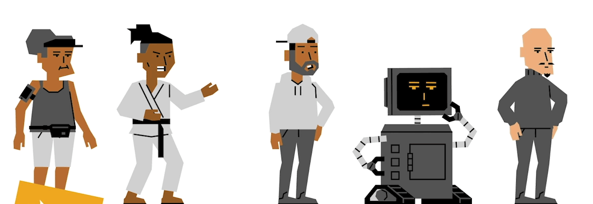 Illustration de plusieurs apprenants